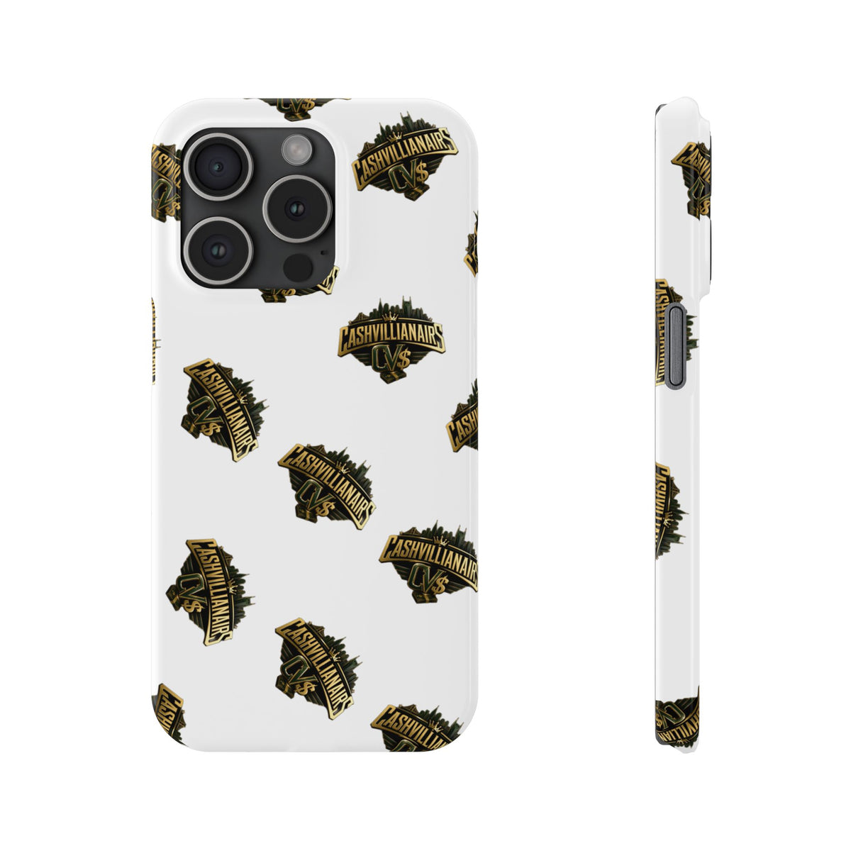 Adventureland Retro Gold Slim Phone Case — Vintage Travel Badge