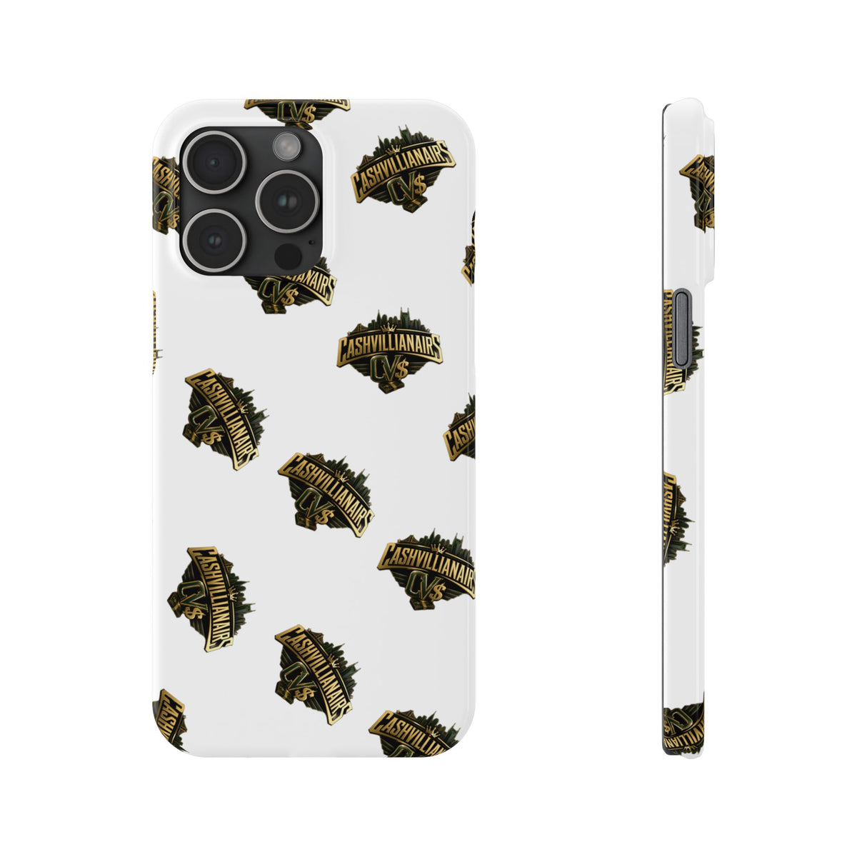 Adventureland Retro Gold Slim Phone Case — Vintage Travel Badge