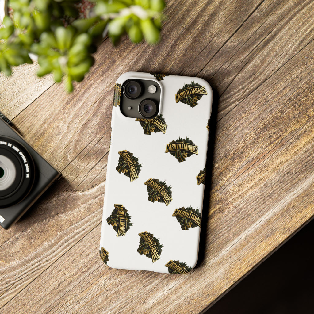 Adventureland Retro Gold Slim Phone Case — Vintage Travel Badge