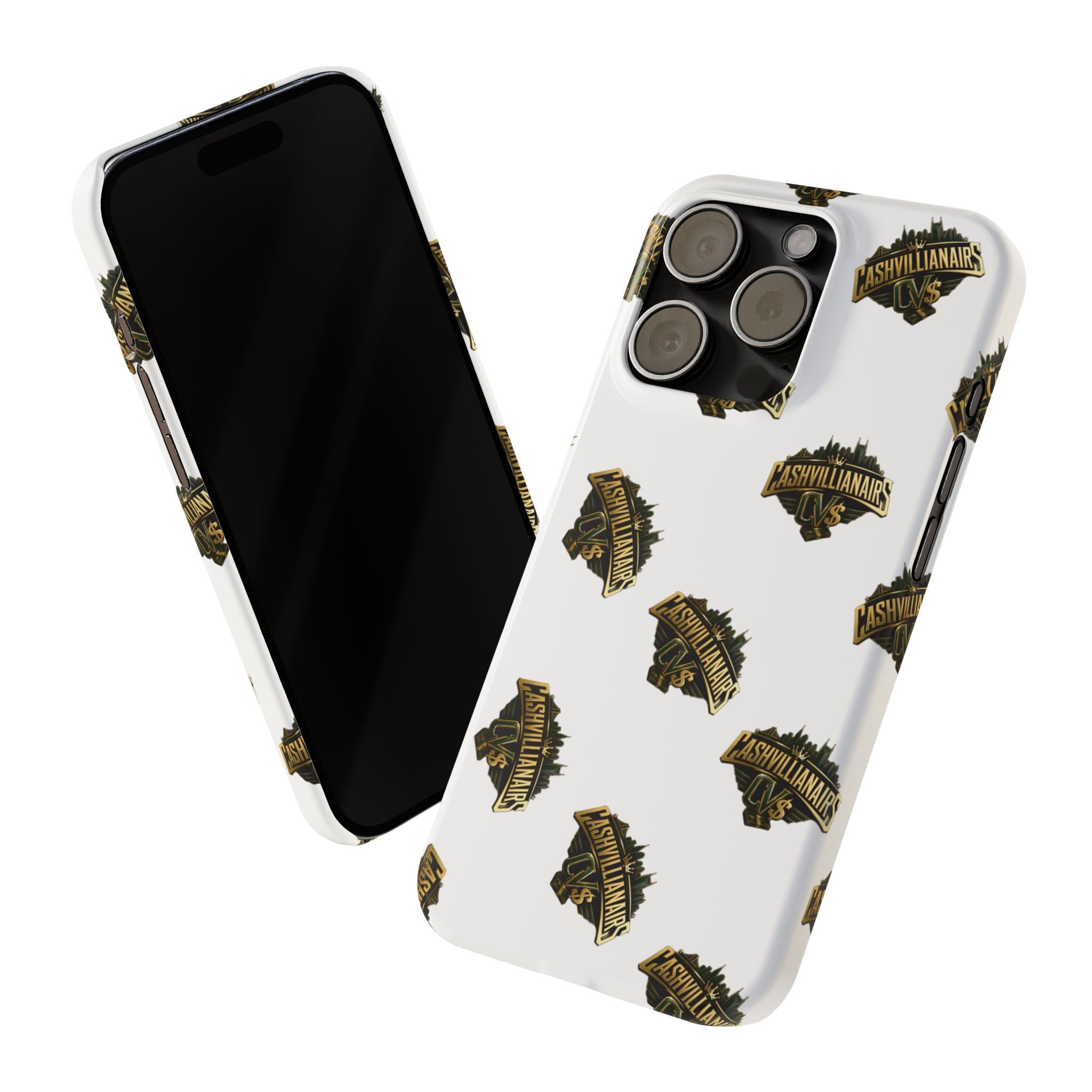 Adventureland Retro Gold Slim Phone Case — Vintage Travel Badge