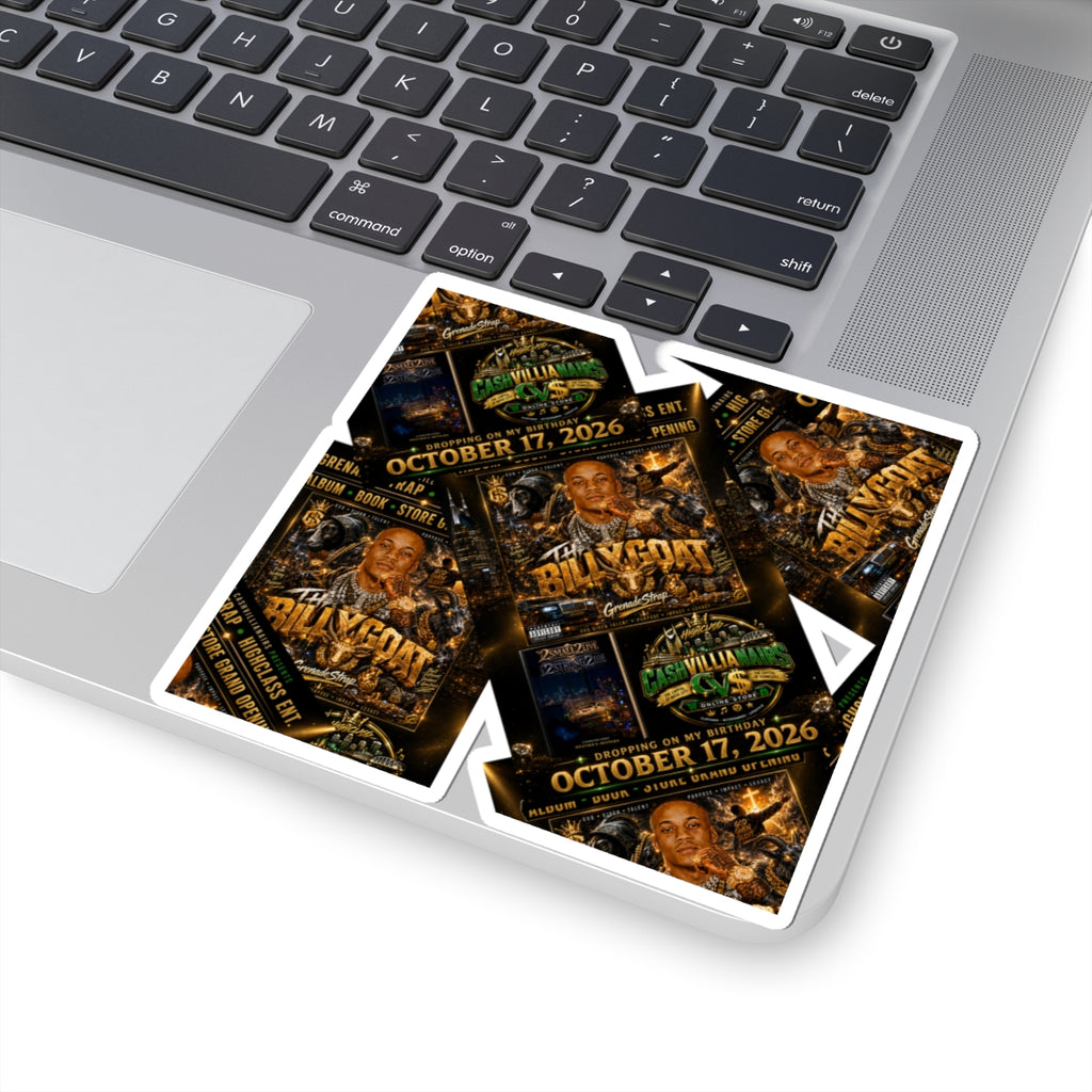 HighClass Cashvillianairs Kiss-Cut Stickers