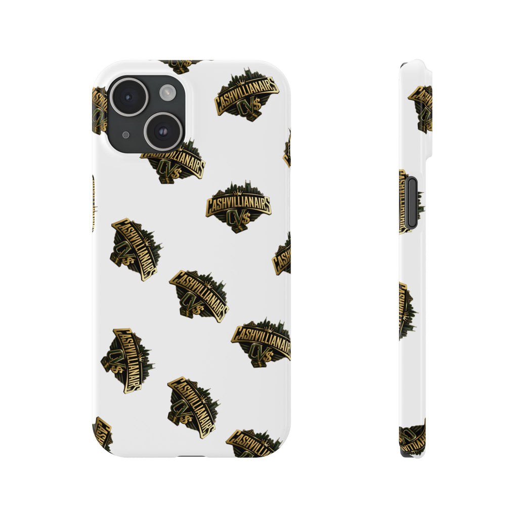 Adventureland Retro Gold Slim Phone Case — Vintage Travel Badge