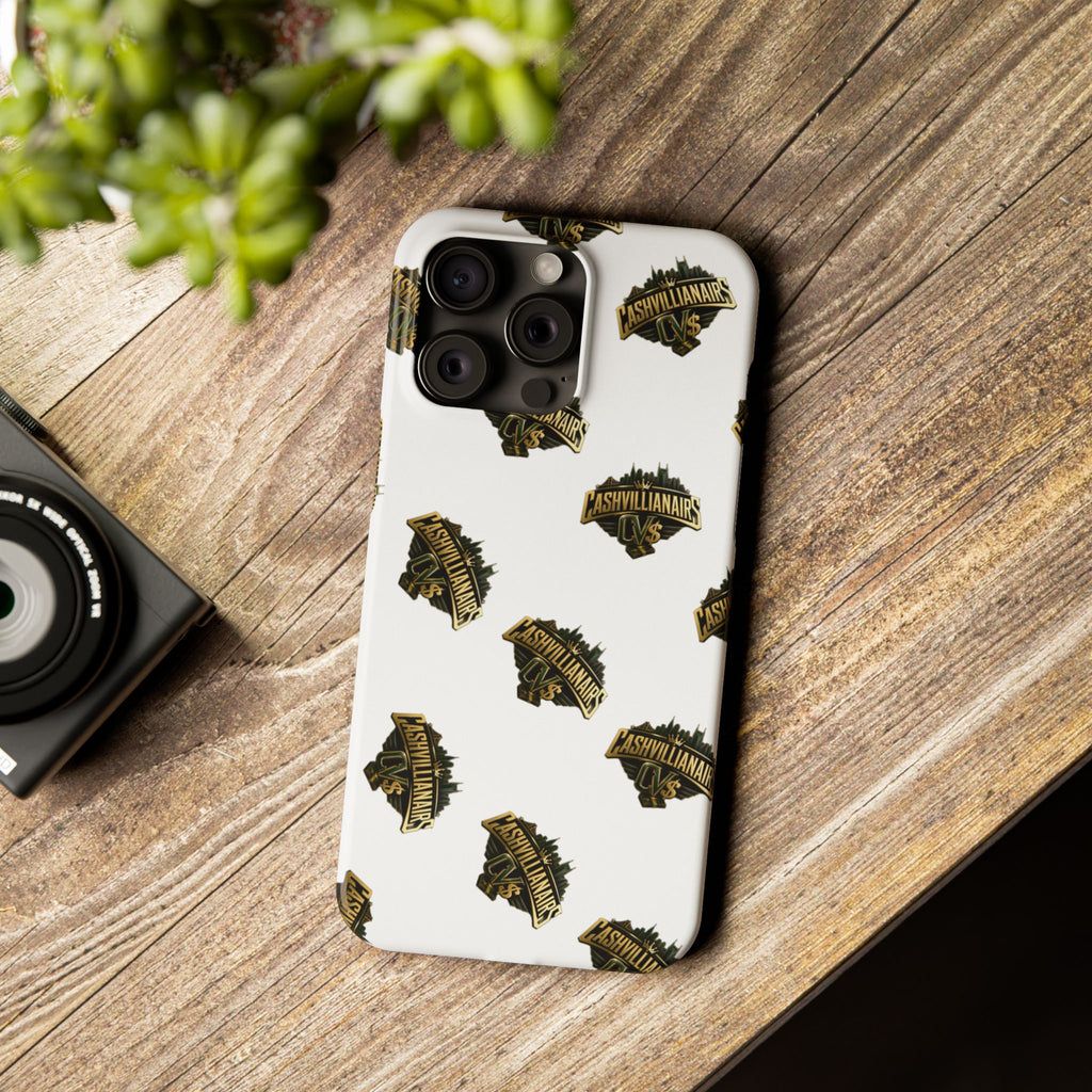 Adventureland Retro Gold Slim Phone Case — Vintage Travel Badge