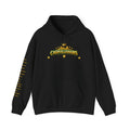 Cashvillainars Logo Hoodie — Gold Crown Streetwear Pullover