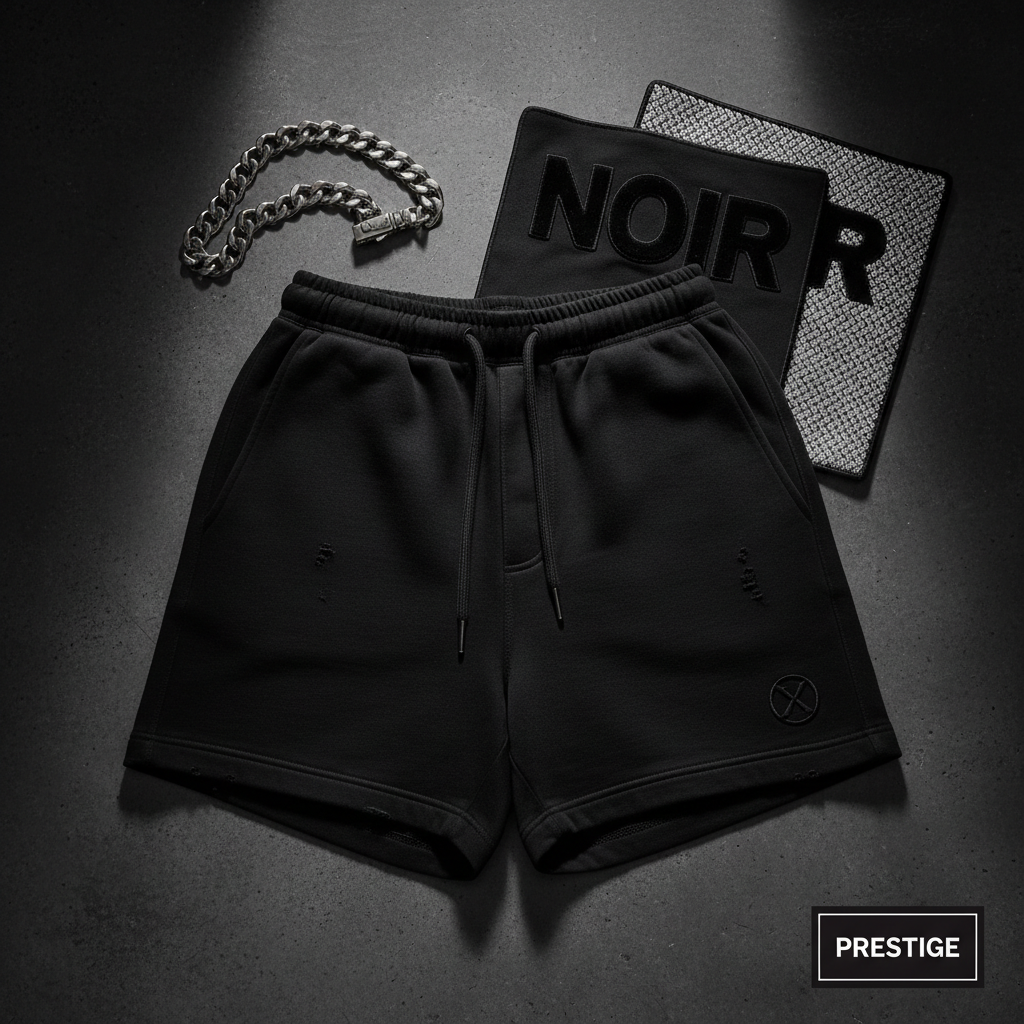 HighClass Cashvillianairs Premium Shorts flat lay on dark background