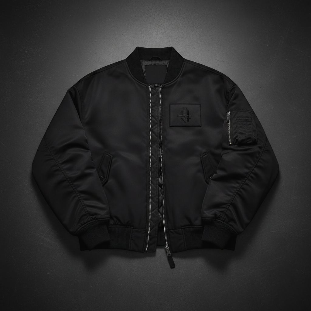 HighClass Cashvillianairs Premium Bomber Jacket flat lay on dark background