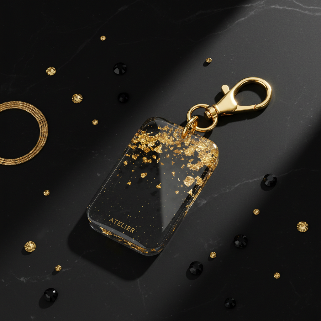 HighClass Cashvillianairs Premium Keychain flat lay on dark background